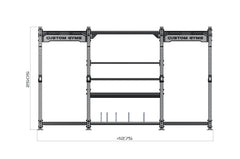 Raider Half Rack Double With Storage| Squat Rack | Bench Press