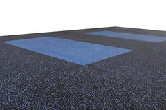 Blue Speckle Gym Tile 15mm